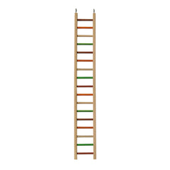A & E Cages Happy Beaks Wooden Hanging Ladder Bird Toy 1ea/MD, 38 in.