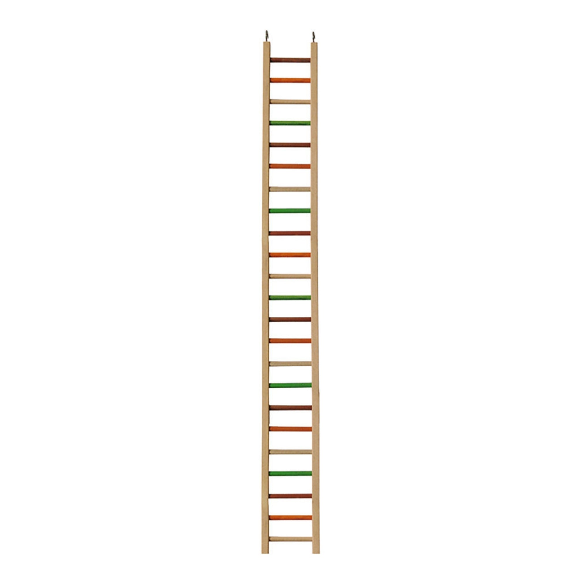 A & E Cages Happy Beaks Wooden Hanging Ladder Bird Toy 1ea/MD, 50 in.