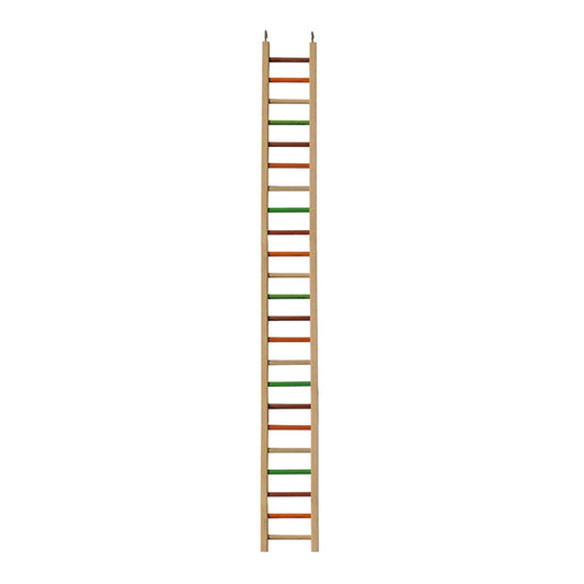 A & E Cages Happy Beaks Wooden Hanging Ladder Bird Toy 1ea/MD, 50 in.