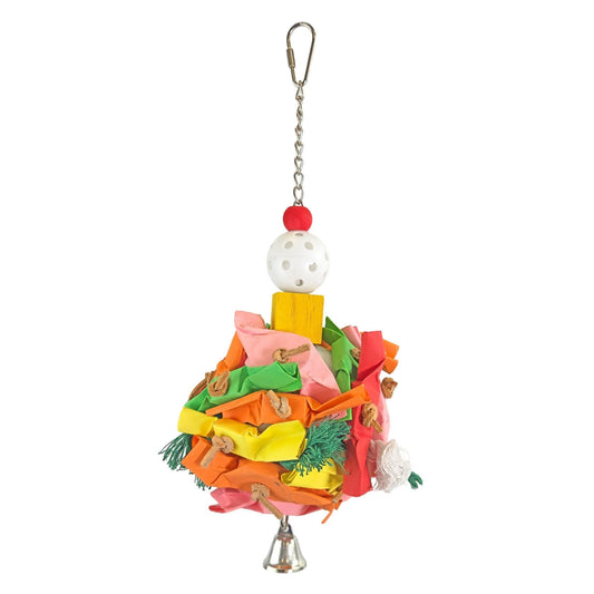 A & E Cages Happy Beaks Monster Ball w/ Bell Bird Toy 1ea