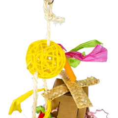 A & E Cages Happy Beaks Confetti Crinkle Cubes Bird Toy 1ea