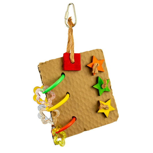A & E Cages Happy Beaks Paperback Peck-a-Page Bird Toy 1ea