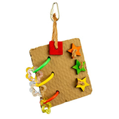A & E Cages Happy Beaks Paperback Peck-a-Page Bird Toy 1ea