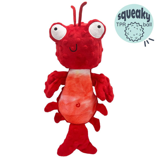 H&K Slappies D Claude Lobster Large Plush Squeak Crinkle