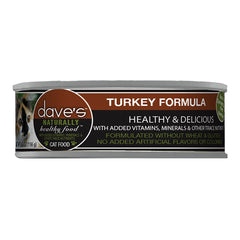 Dave's Pet Food Cat Naturally Healthy Turkey Formula 5.5oz. (Case of 24)