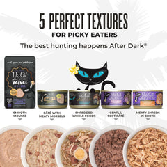 Tiki Pet Cat After Dark Shreds Rabbit & Chicken Liver 3oz. (Case of 12)