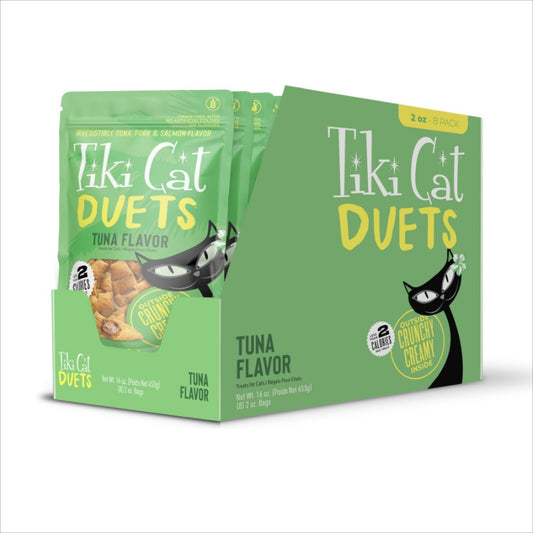 Tiki Pet Cat Duets Treats, Tuna, 2oz. 8 Pack