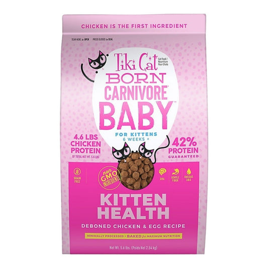 Tiki Pet Cat Born Carnivore Kitten Chicken & Egg 5.6Lb