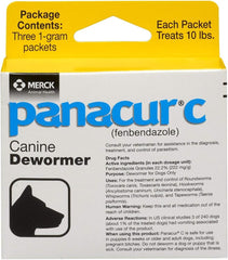 Panacur C Granules, 3/1 gram Packets per box, 3 boxes