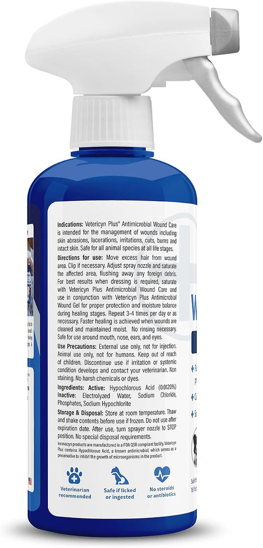 Vetericyn Wound and Skin Spray 16 oz