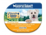 Natural Balance Pet Foods Delectable Delights Ducken-itas in Broth Dog Food 2.75 oz 24 Pack