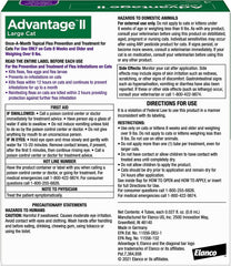 Advantage II Flea Protection Large Cat Over 9lbs 4pk