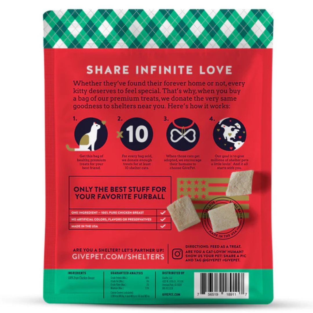 : Givepet Cat Holiday Freeze-Dried Grain Free Santa Claws 1.2Oz