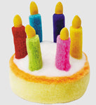Multipet Birthday Cake Dog Toy Multi-Color 5.5 in