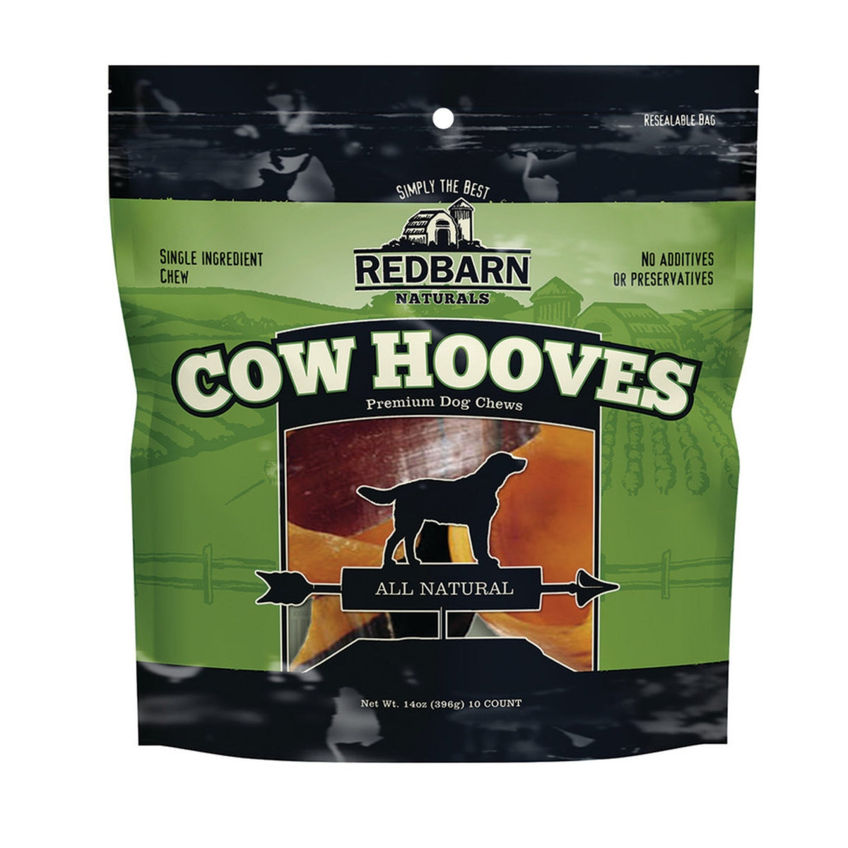 Redbarn Pet Products Cow Hooves Dog Chews 1ea/4 in, 10 pk