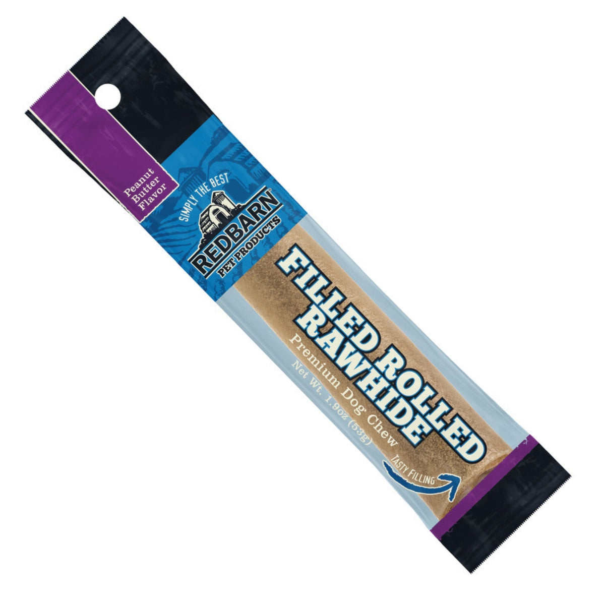 Redbarn Pet Products Filled Rawhide Roll Peanut Butter, 1ea/1.9oz.