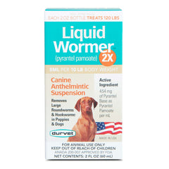 Liquid Dog Wormer Double Strength, 2 oz