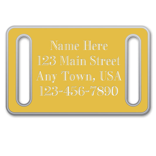 Small Collar Shaped Dog Tags Color: Gold