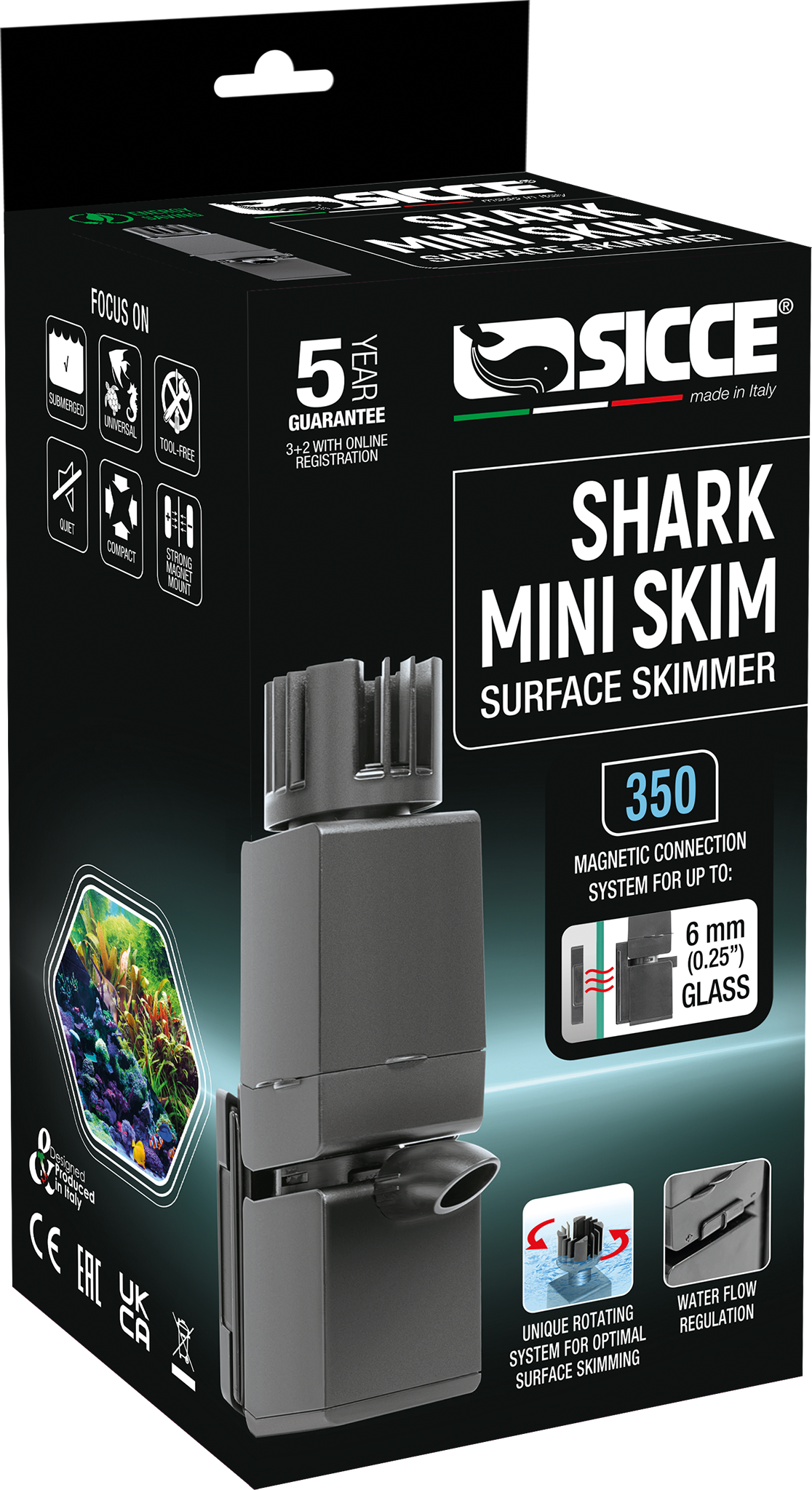 Sicce Shark Mini Skim Surface Skimmer 1ea/350