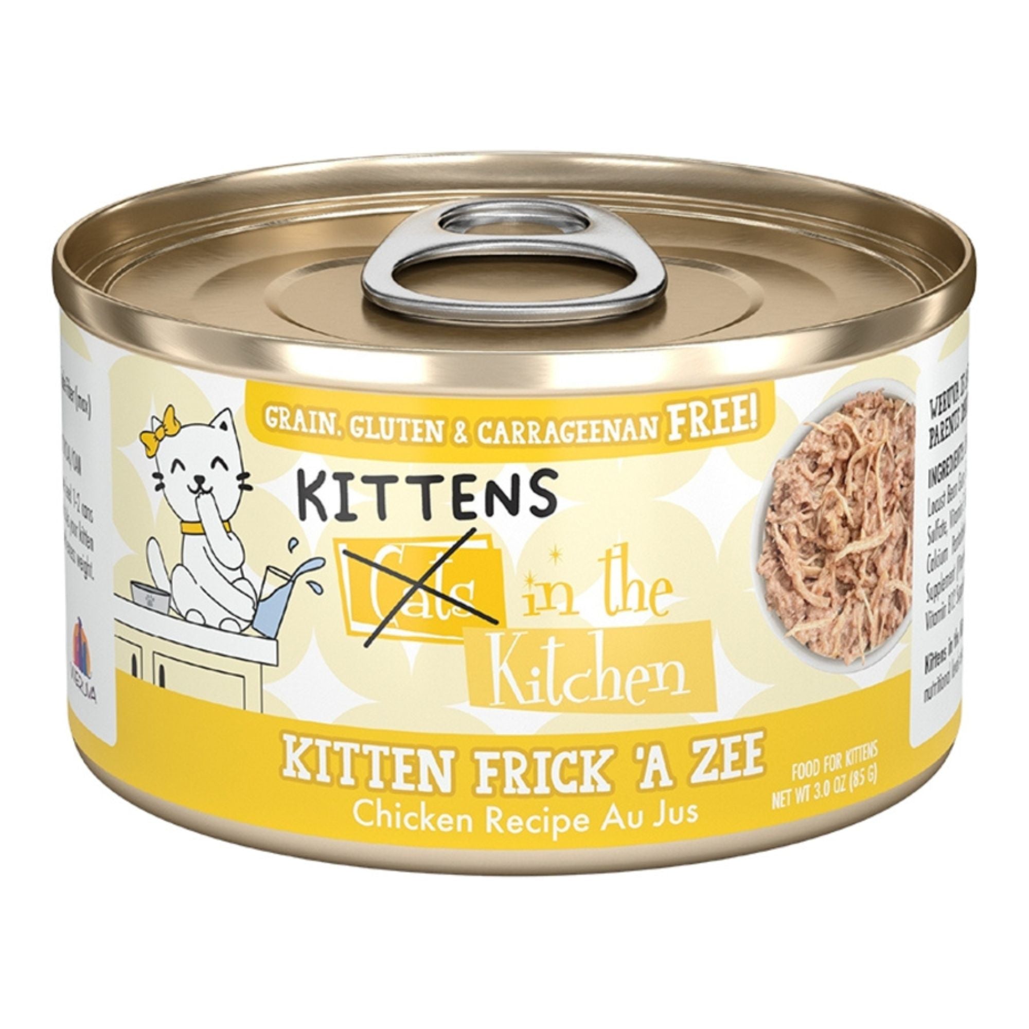 Cats In The Kitchen Cat Grain Free Kitten Frick' A Zee Chicken Recipe 3oz. (Case of 12)