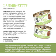 Cats In The Kitchen Cat Grain Free Kitten Lambur - Kitty Lamb Recipe 3oz. (Case of 12)