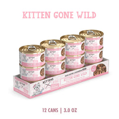 Cats In The Kitchen Cat Grain Free Kitten Gone Wild Salmon Recipe 3oz. (Case of 12)