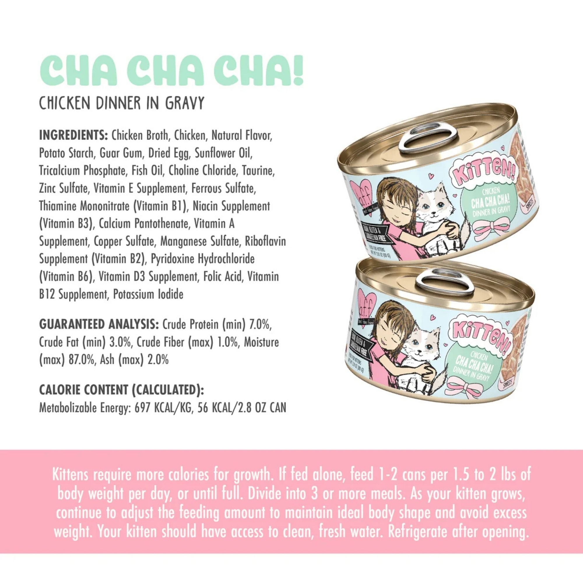 Bff Kitten Cha Cha Cha Chicken 2.8oz. (Case of 12)