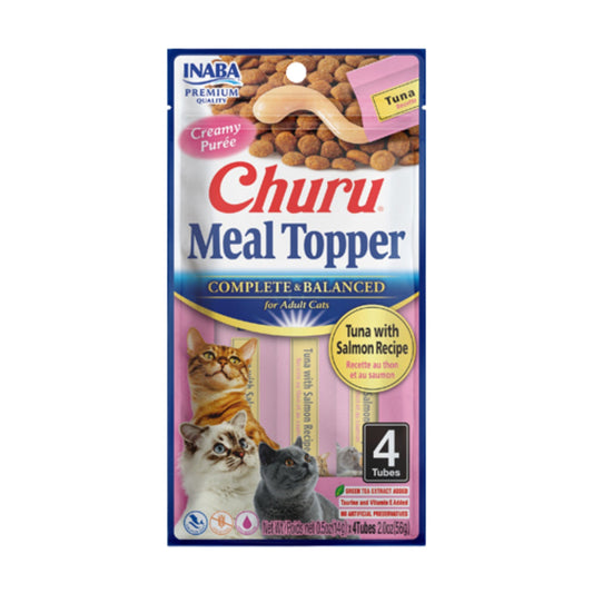 Inaba Churu Meal Topper Cat 2oz. Tuna Salmon