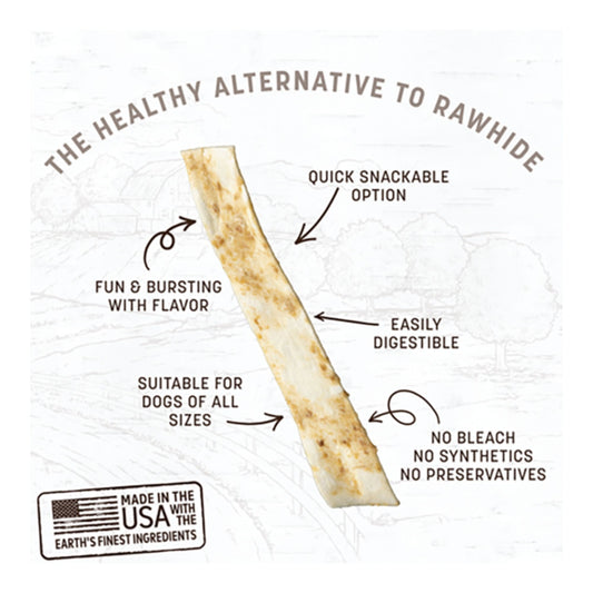 Earth Animal Dog No - Hide Original Collection Beef Strips Value Pack - 10 Pack