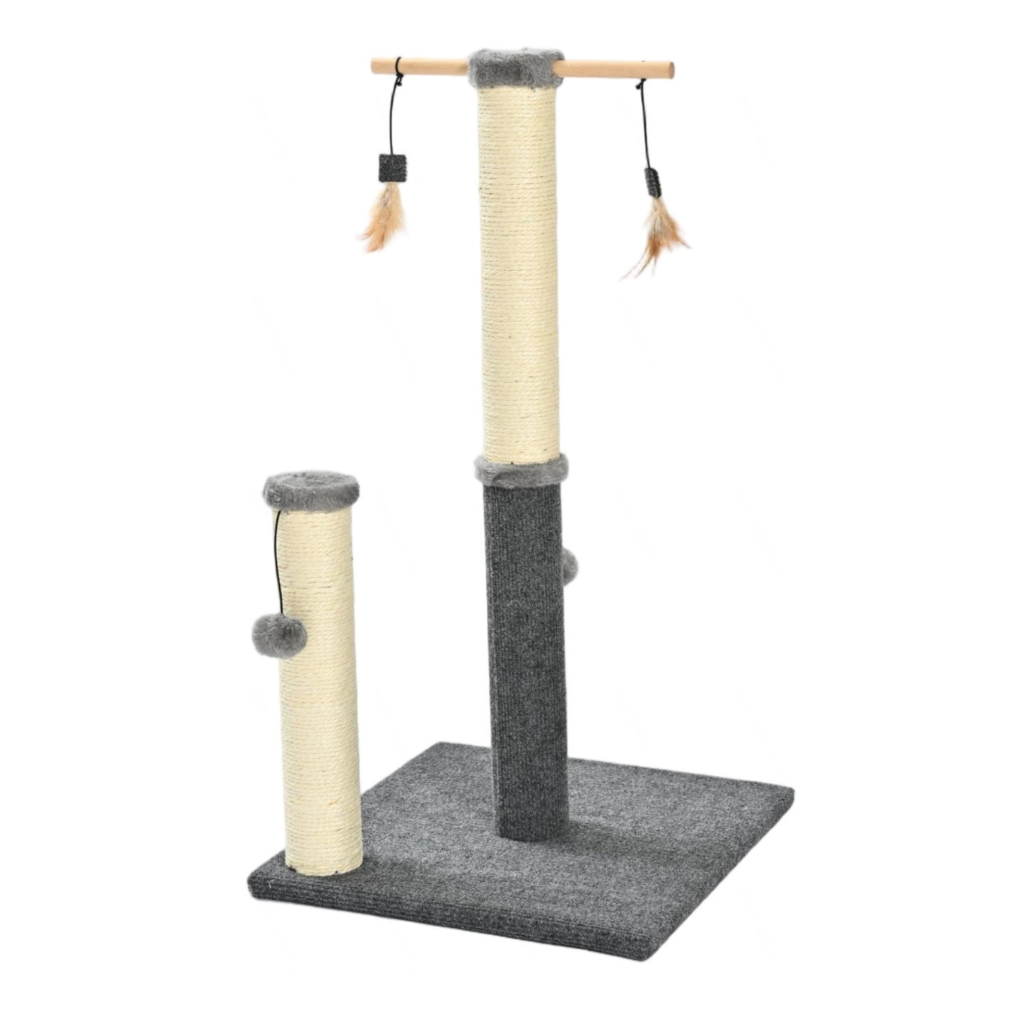 Max & Marlow Dual Post & Mobile Cat Scratching Playset 1ea