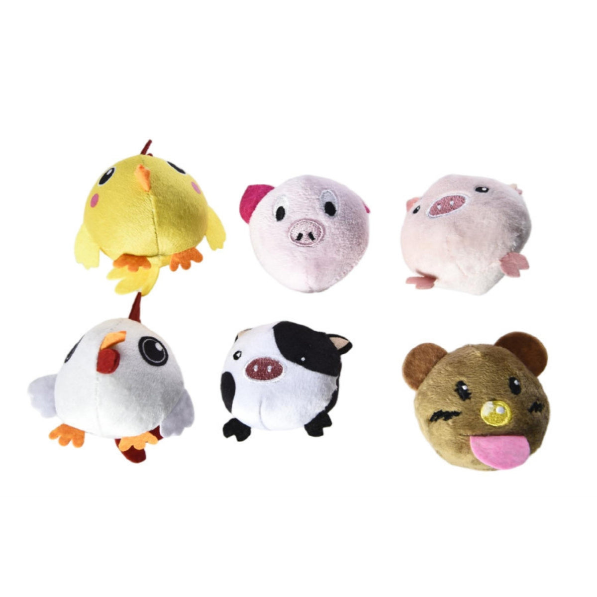 Max & Marlow Cat Farm Animals Assorted 1ea/6 pk