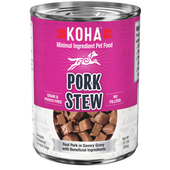 Koha Dog Grain Free Stew Pork 12.7oz. (Case of 12)