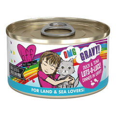 BFF Cat Omg Gravy Lots Luck Duck & Tuna 2.8oz. - (Case of 12)