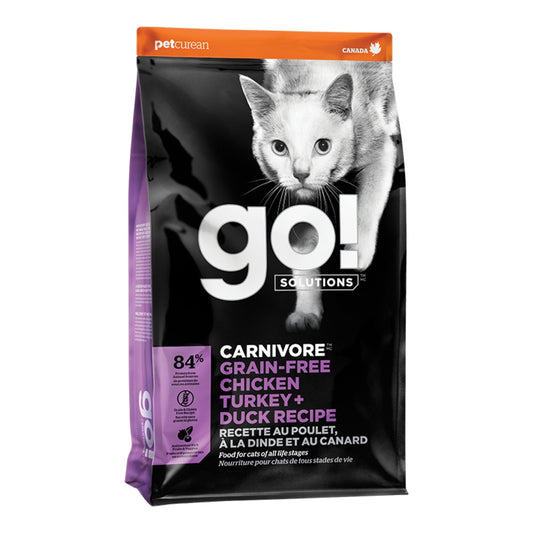 Go! Cat Carnivore Grain Free Chicken, Turkey & Duck 16Lb