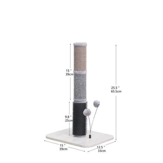 PetPals Urbane Cat Scratcher Grey/Tan/Black 24.5 in