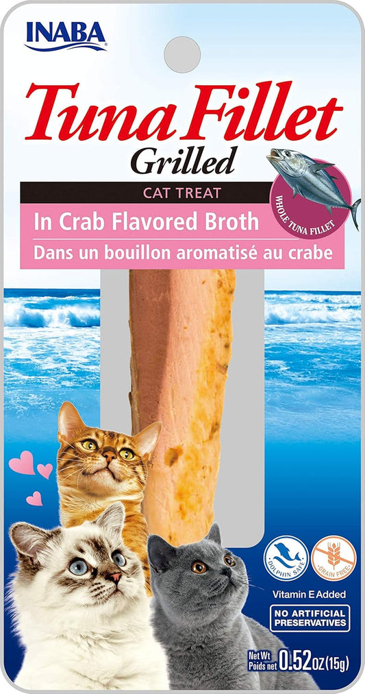 Inaba Tuna Fillet Grilled with Flavored Broth Crab .52oz. (Case of 6)