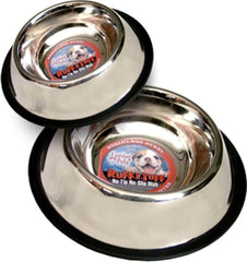 Loving Pets Traditional NoTip Stainless Steel Dog Bowl Silver, 1ea/24 oz