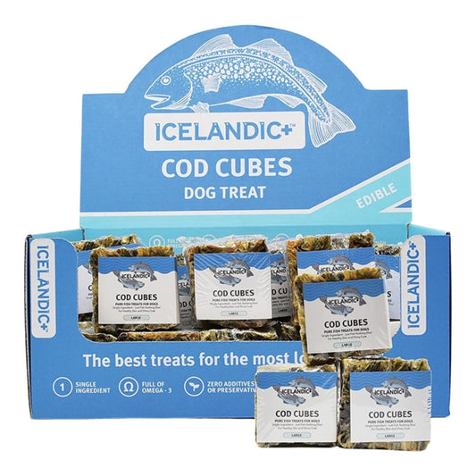 Icelandic Dog COD Skin Cube Display 24 Piece