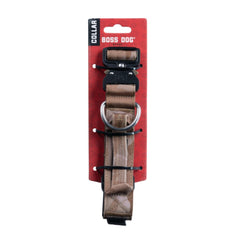 Boss Dog Tactical Adjustable Dog Collar Tan Camo, 1ea/MD, 1518 in