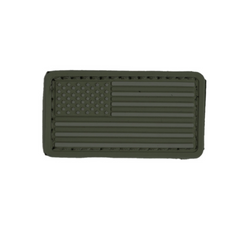 Boss Dog Tactical Collar Patch Green USA Flag, 1ea/One Size
