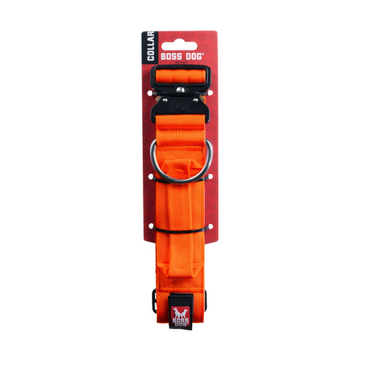 Boss Dog Tactical Adjustable Dog Collar Hunter Orange, 1ea/LG, 1722 in