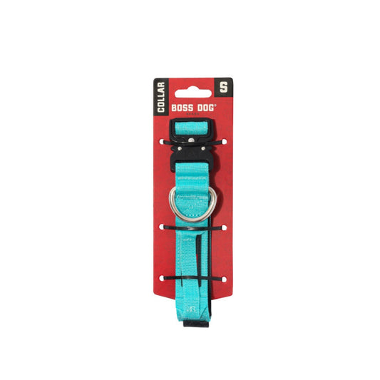 Boss Dog Tactical Adjustable Dog Collar Teal, 1ea/SM, 1315 in