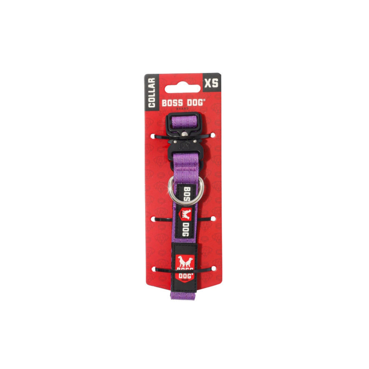 Boss Dog Tactical Adjustable Dog Collar Purple, 1ea/XS, 1114 in
