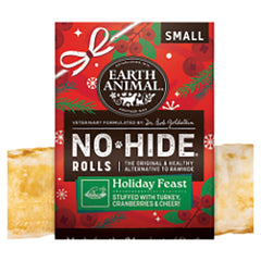 Earth Animal Dog No - Hide Seasonal Collection Holiday Feast Rolls Small - 20 Count