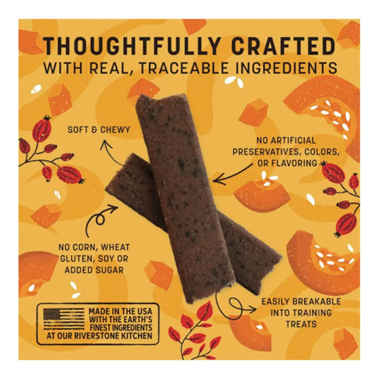 Earth Animal Dog Wisdom Air - Dried Jerky Pumpkin Spice Recipe 4oz.