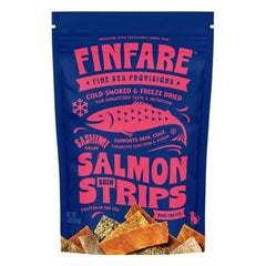 Finfare Dog 4oz. Freeze-dried Smoked Salmon Skin Strips