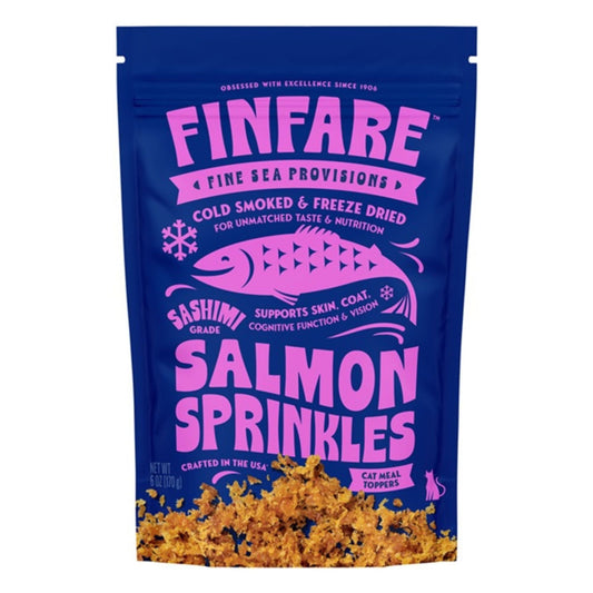 Finfare Cat 6oz. Freeze-dried Smoked Salmon Sprinkles Topper