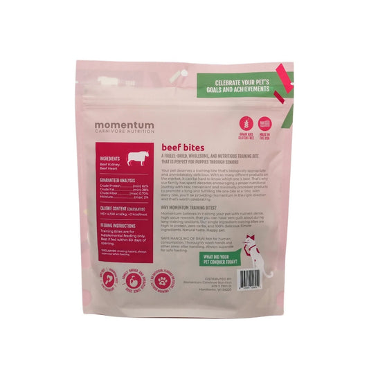Momentum Carnivore Nutrition Dog 2.5oz. Beef Training Bites