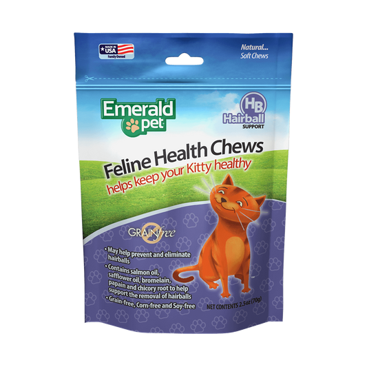 Emerald Pet Hairball Formula Cat Treats Chicken 2.5oz. Default Title