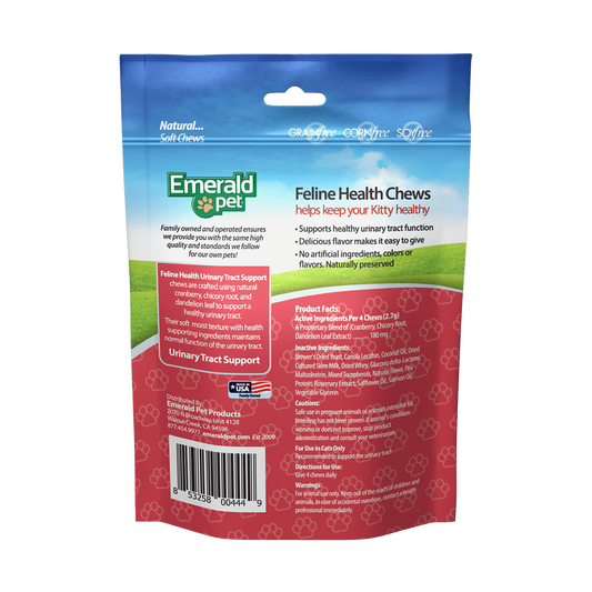 Emerald Pet Urinary Tract Support Feline Healthy Cat Chews 2.5oz. Default Title